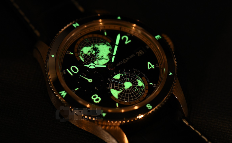 瑞士制錶品牌萬寶龍（MONTBLANC）旗下的代錶作之一1858繫列Geosphere世界時腕錶